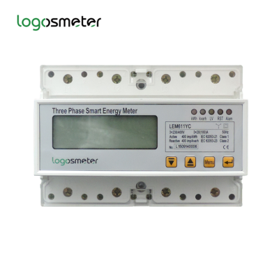 Three Phase remote control 4 tariffs  Modbus smart digital electronic energy meter LEM611YC