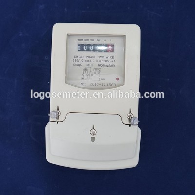 Single Phase two wire register small Energy Meter price manufacturer