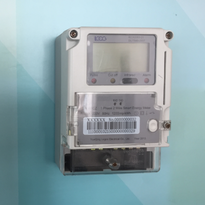 Single Phase Front Panel Mounted Credit Control Smart Meter