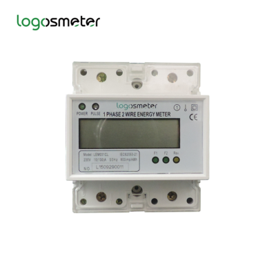 Din rail multi rate electronic energy meter dual tariff kwh meter LEM031CL